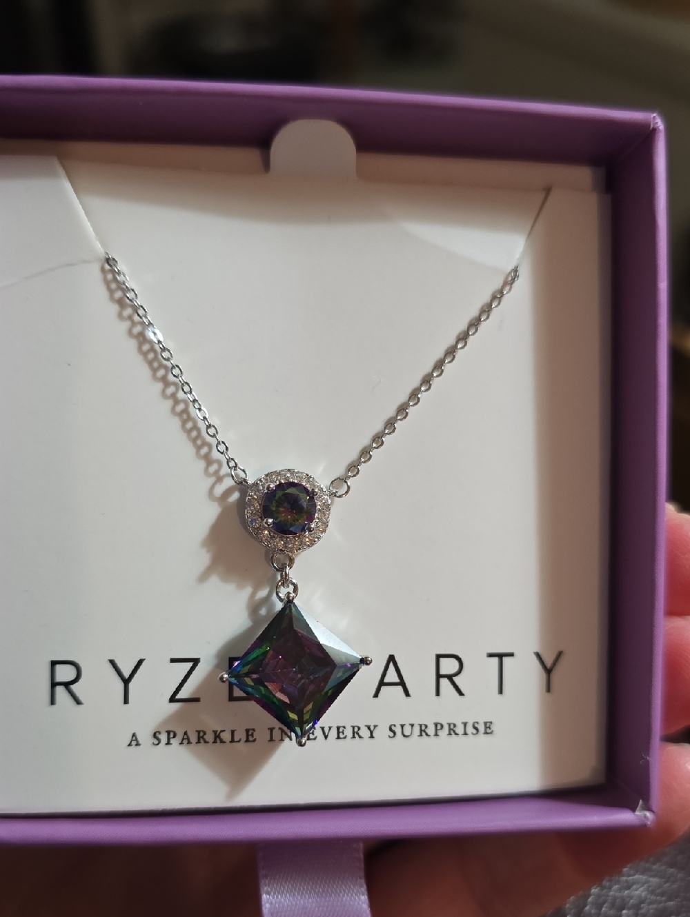 New With Box Ryze Sterling Silver Necklace.